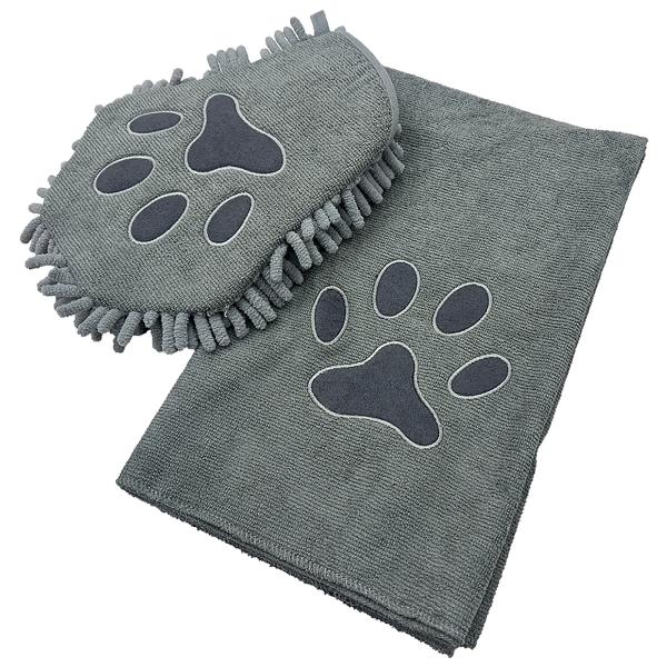 Handschuh und Handttuch Set DRY & CLEAN