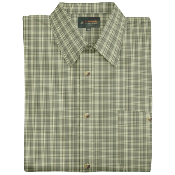 Karohemd kurzarm oliv