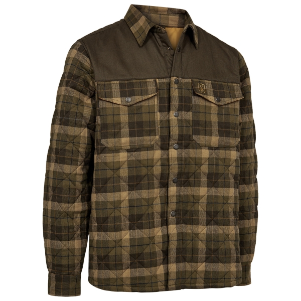 gefütterte Hemdjacke Elbert braun