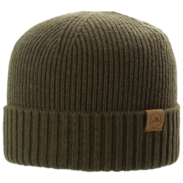 Merino Strickmütze oliv