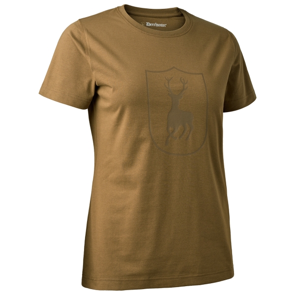 Damen Logo T-Shirt beige