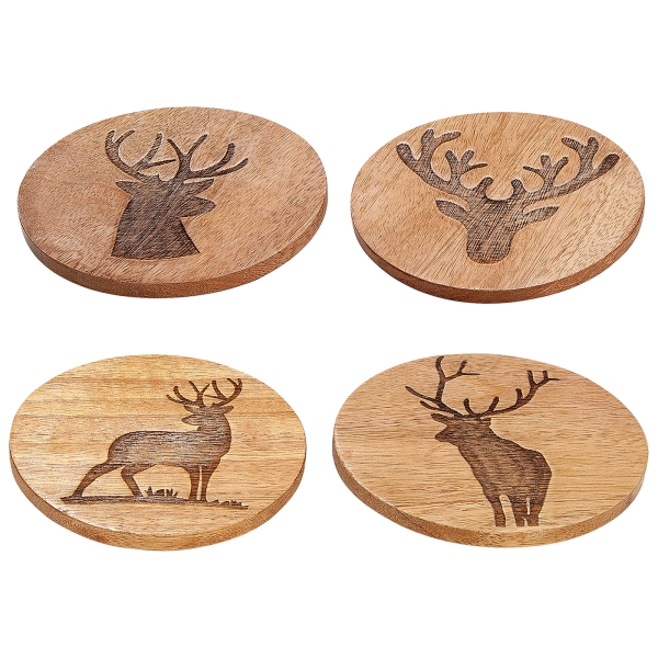 Untersetzer Hirsch 4tlg. Set