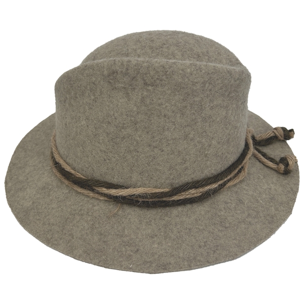 Ur-Tiroler Filzhut Ignaz beige/braun