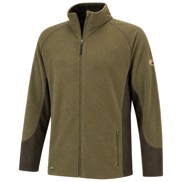 Fleecejacke Wernigerode oliv/braun