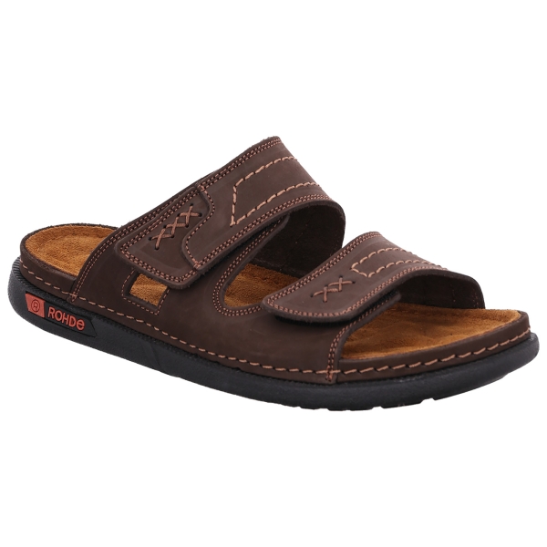 Nubuk Brushleder Pantolette Cento espresso/braun