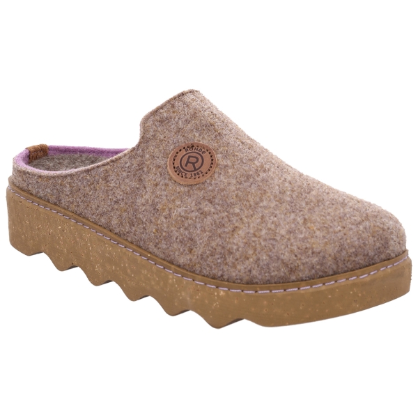 Damen Softfilz-Clog Foggia-D beige