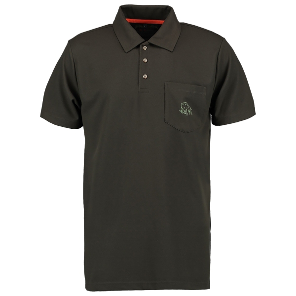 Funktions-Poloshirt mit Brusttasche oliv