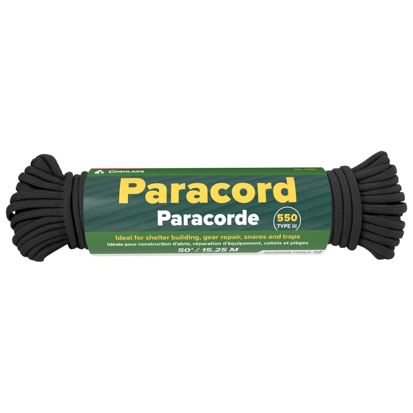 Paracord 15,25m schwarz