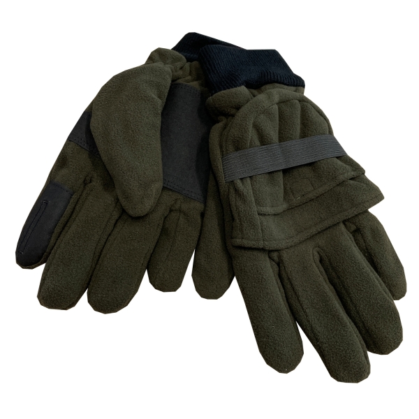 Handschuhe / Fäustlinge oliv/schwarz