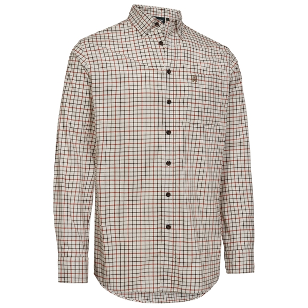 Karohemd Gavin beige/oliv/orange